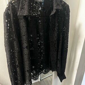 Generation love lace  button down 🩷